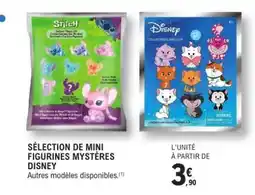 E.Leclerc SÉLECTION DE MINI FIGURINES MYSTÈRES DISNEY offre