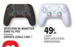 E.Leclerc SÉLECTION DE MANETTES SANS FIL PS5 offre