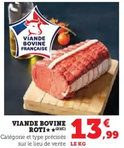 Super U Viande bovine roti offre