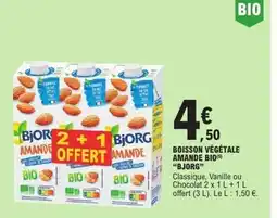 E.Leclerc BJORG Boisson végétale amande bio offre