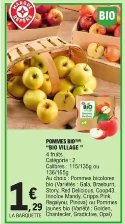 E.Leclerc Pommes bio bio village offre