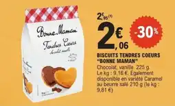 E.Leclerc BONNE MAMAN Biscuits tendres coeurs offre