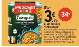 E.Leclerc CASSEGRAIN Plats cuisines offre