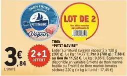 E.Leclerc PETIT NAVIRE Thon offre