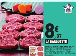 E.Leclerc 8 steaks hachés 15% mat. gr. offre
