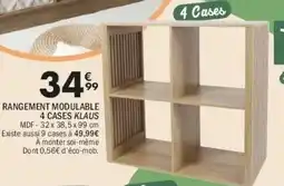 La Foir'Fouille Rangement modulable 4 cases klaus offre