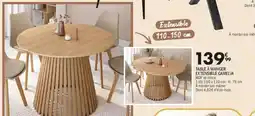La Foir'Fouille Table à manger extensible camelia offre