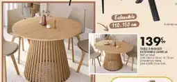 La Foir'Fouille Table à manger extensible camelia offre