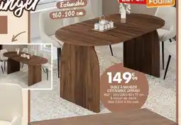 La Foir'Fouille Table à manger extensible japandi offre