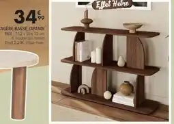 La Foir'Fouille Étagère basse japandi offre