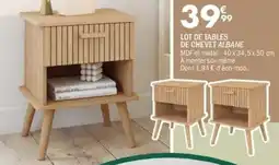 La Foir'Fouille Lot de tables de chevet albane offre
