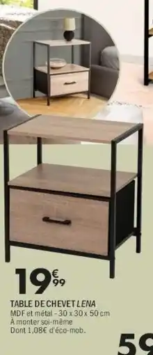 La Foir'Fouille Table de chevet lena offre