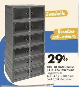 La Foir'Fouille Tour de rangement 6 étages fold'n'box offre