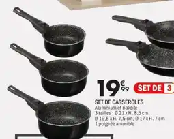 La Foir'Fouille Set de casseroles offre