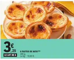 E.Leclerc 6 pasteis de nata offre