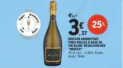 E.Leclerc NOZECO Boisson aromatisée fines bulles à base de vin blanc désalcoolisée offre