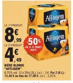 E.Leclerc AFFLIGEM Bière blonde offre