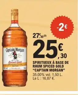 E.Leclerc CAPTAIN MORGAN Spiritueux à base de rhum spiced gold offre
