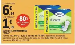 E.Leclerc TENA Serviette incontinence offre