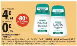 E.Leclerc NARTA Deodorant bille offre