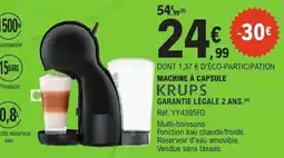 E.Leclerc KRUPS Machine à capsule offre
