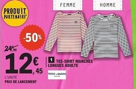 E.Leclerc Tee-shirt manches longues adulte offre