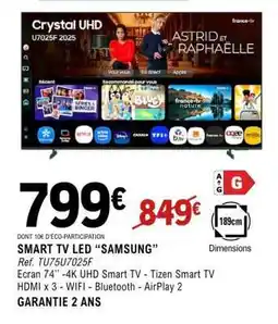 E.Leclerc SMART TV LED “SAMSUNG” offre