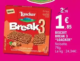 E.Leclerc BISCUIT BREAK 3 “LOACKER” offre