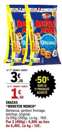 E.Leclerc SNACKS “MONSTER MUNCH” offre