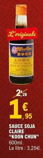 E.Leclerc SAUCE SOJA CLAIRE KOON CHUN offre