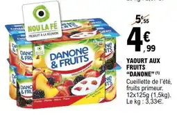 E.Leclerc YAOURT AUX FRUITS “DANONE” offre