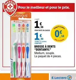 E.Leclerc BROSSE À DENTS “DENTAMYL” offre