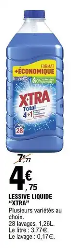 E.Leclerc Lessive Liquide Xtra offre