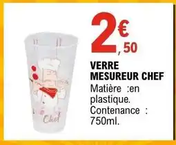 E.Leclerc VERRE MESUREUR CHEF offre