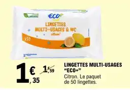 E.Leclerc LINGETTES MULTI-USAGES “ECO+” offre