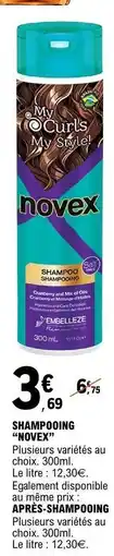 E.Leclerc SHAMPOOING NOVEX offre