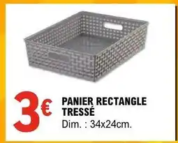 E.Leclerc PANIER RECTANGLE TRESSÉ offre