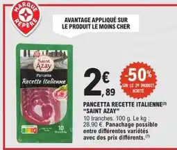 E.Leclerc Pancetta Recette Italienne 'Saint Azay' offre