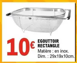 E.Leclerc EGOUTTOIR RECTANGLE offre
