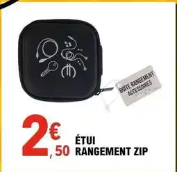 E.Leclerc ÉTUI RANGEMENT ZIP offre