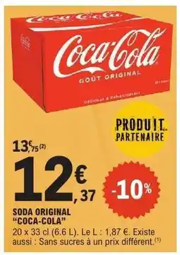 E.Leclerc SODA ORIGINAL COCA-COLA offre