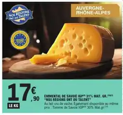 E.Leclerc Emmental De Savoie Igp offre