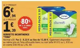 E.Leclerc Serviette Incontinence TENA offre