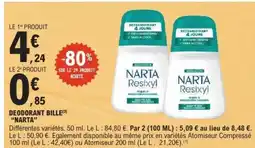 E.Leclerc Déodorant Bille Narta offre