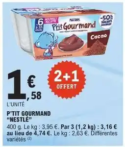E.Leclerc P'tit Gourmand Nestlé offre