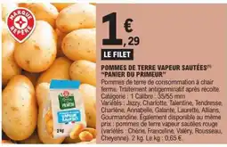 E.Leclerc POMMES DE TERRE VAPEUR SAUTÉES PANIER DU PRIMEUR offre