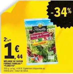 E.Leclerc MÉLANGE DE SAISON FORMAT FAMILIAL FLORETTE offre