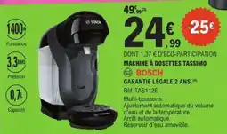 E.Leclerc Machine à dosettes Tassimo offre