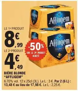 E.Leclerc Bière Blonde Affligem offre
