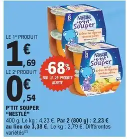 E.Leclerc NESTLÉ P'tit souper offre